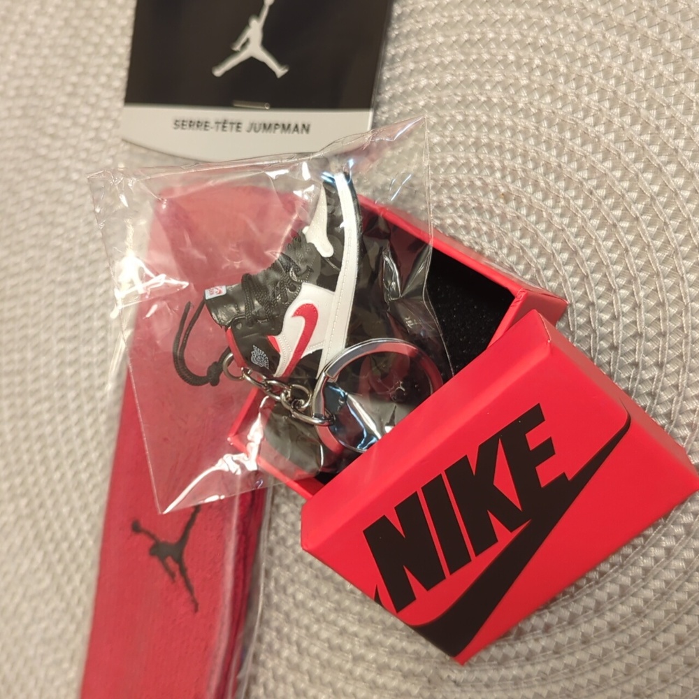 Sneaker Keychain, Shoe Box and Headband